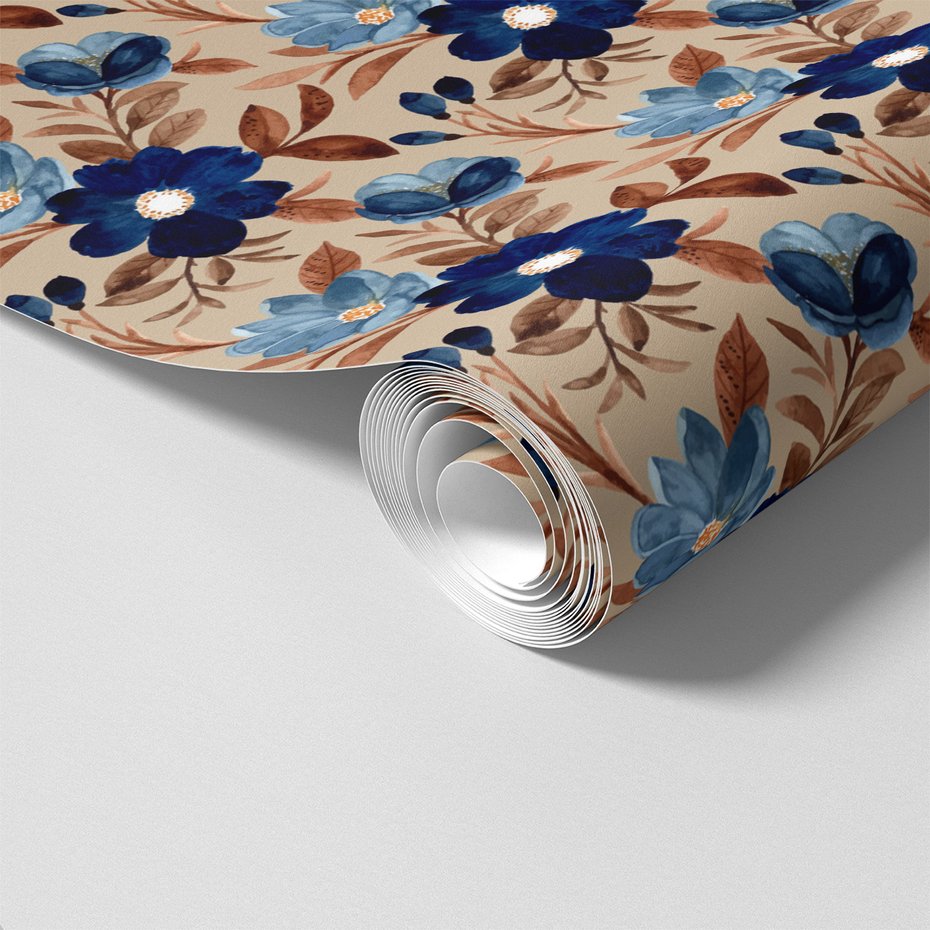 Tapeta - kwiaty, liście, tło