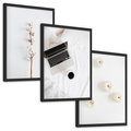 Zestaw obrazy w ramie, plakaty - bawełna,dynie,laptop - rama czarna