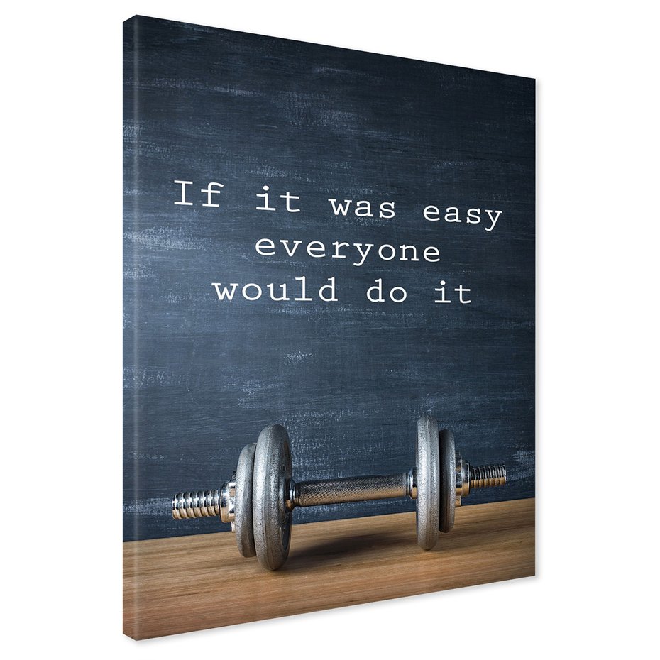 Obraz na płótnie - siłownia, ćwiczenia, ciężary