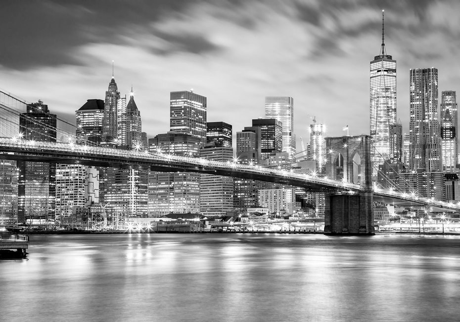 Fototapeta - miasto, most, budynki