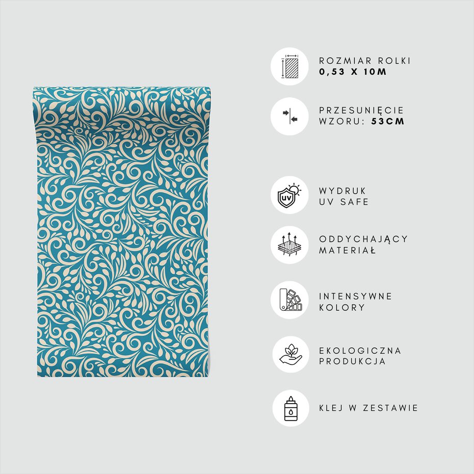 Tapeta - ornamenty, abstrakcja, zawijasy