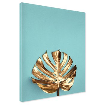 Obraz na płótnie - liść, złoto, abstrakcja