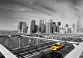 Fototapeta - miasto, most, taksówka