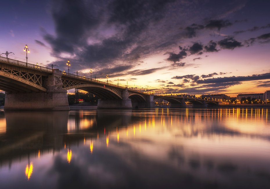 Fototapeta - most, rzeka, miasto