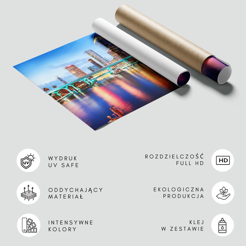 Fototapeta - miasto, most, woda