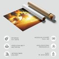 Fototapeta - plaża, palmy, zachód słońca