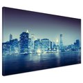Obraz na płótnie - miasto, noc, budynki