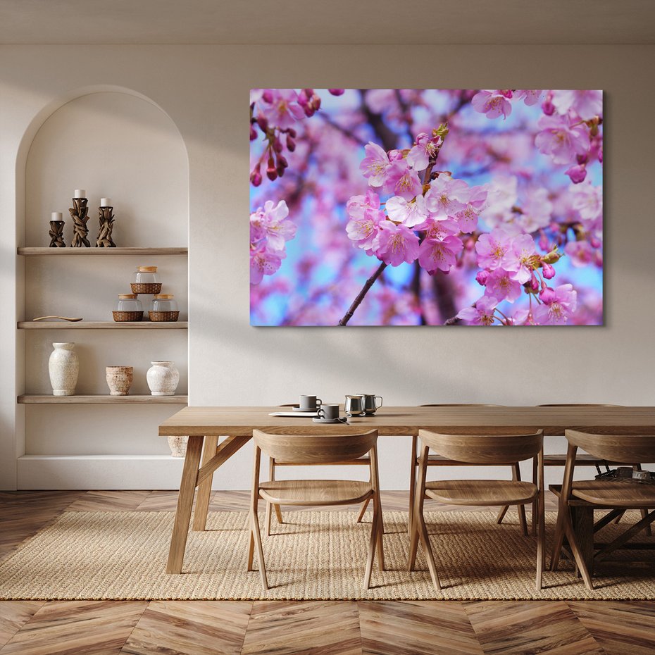 Obraz na płótnie - kwiaty, różowy, wiosna