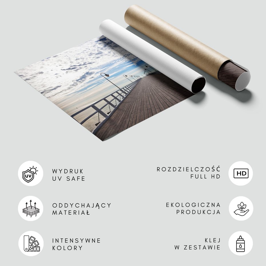 Fototapeta - molo, morze, niebo