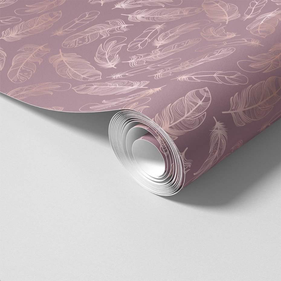 Tapeta - pióra, ornament, tło