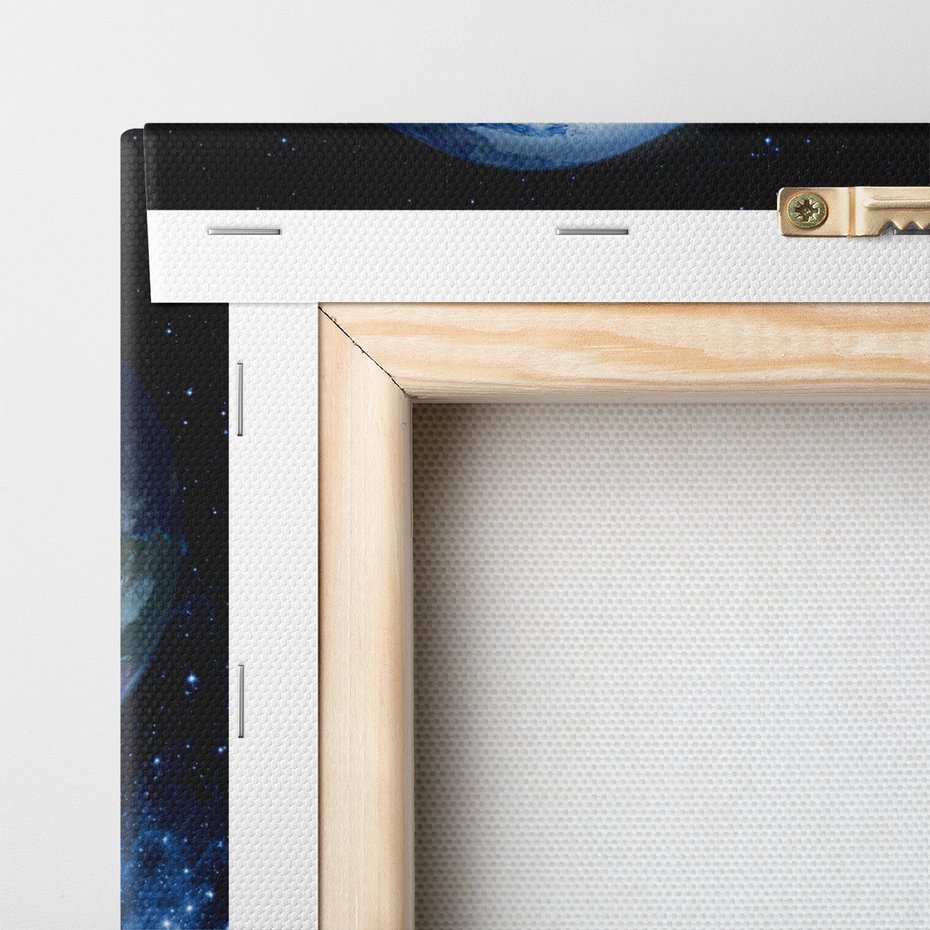 Obraz na płótnie - ziemia, kosmos, gwiazdy