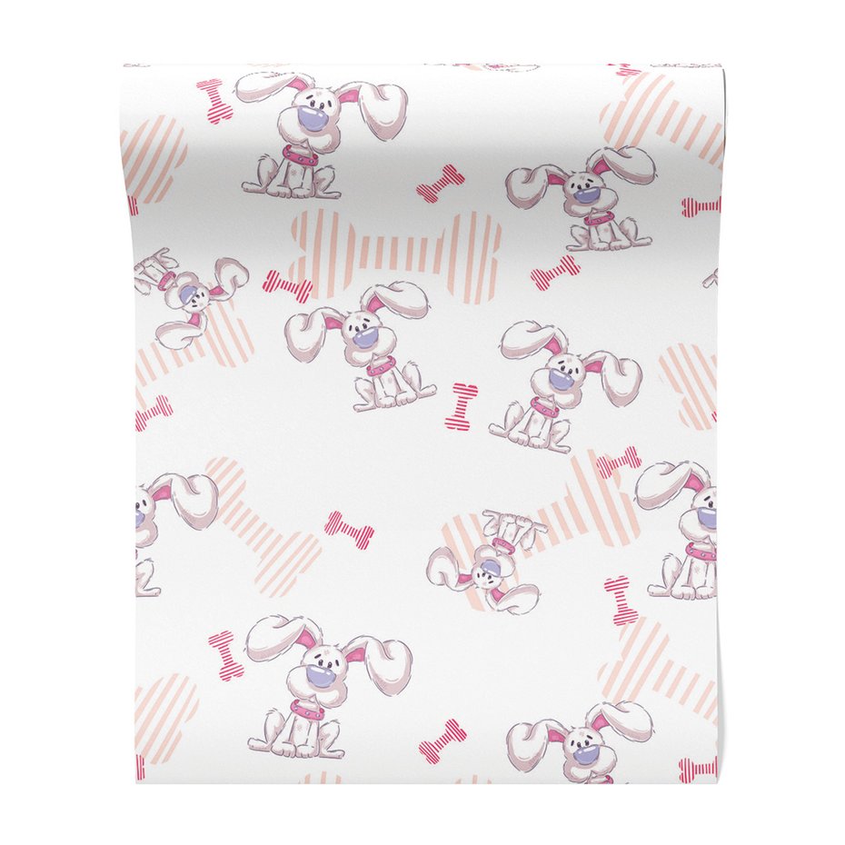 Tapeta - dziecięca, królik, kość,