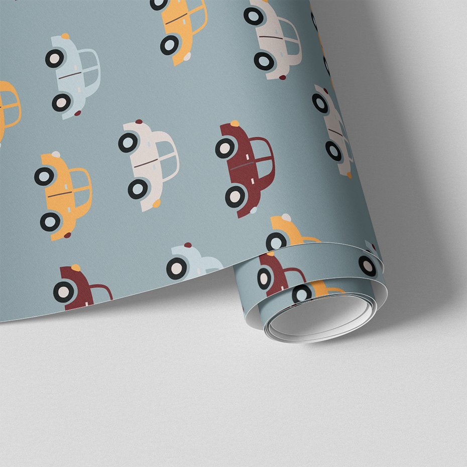 Tapeta - dziecięca, samochody, transport, tło