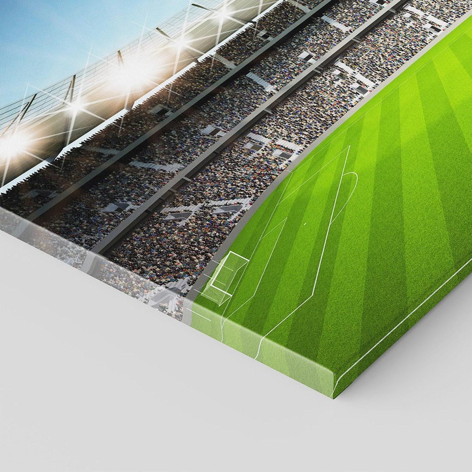 Obraz na płótnie - stadion, piłka nożna, kibice