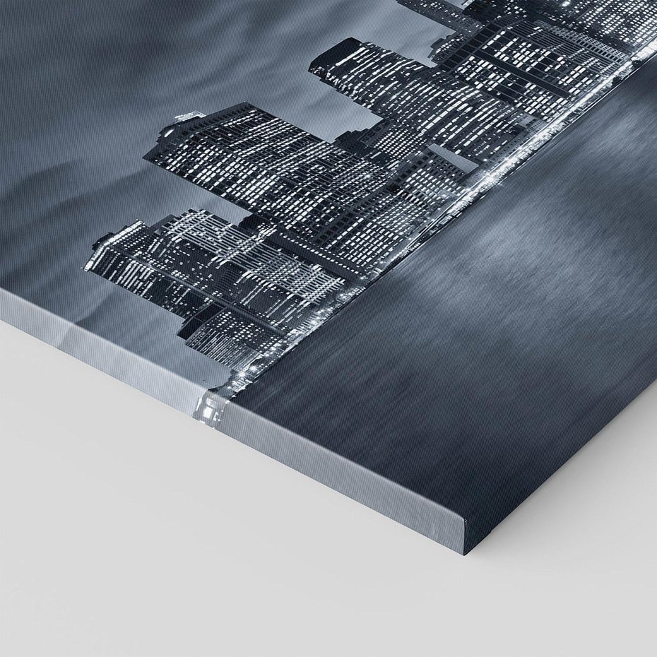 Obraz na płótnie - miasto, noc, woda