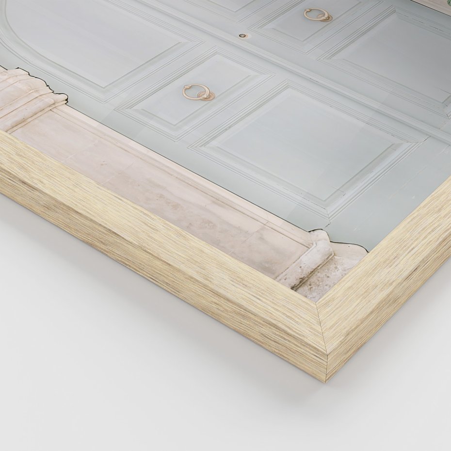 Zestaw obrazy w ramie, plakaty - podróż, cytryny, drzwi - rama drewno