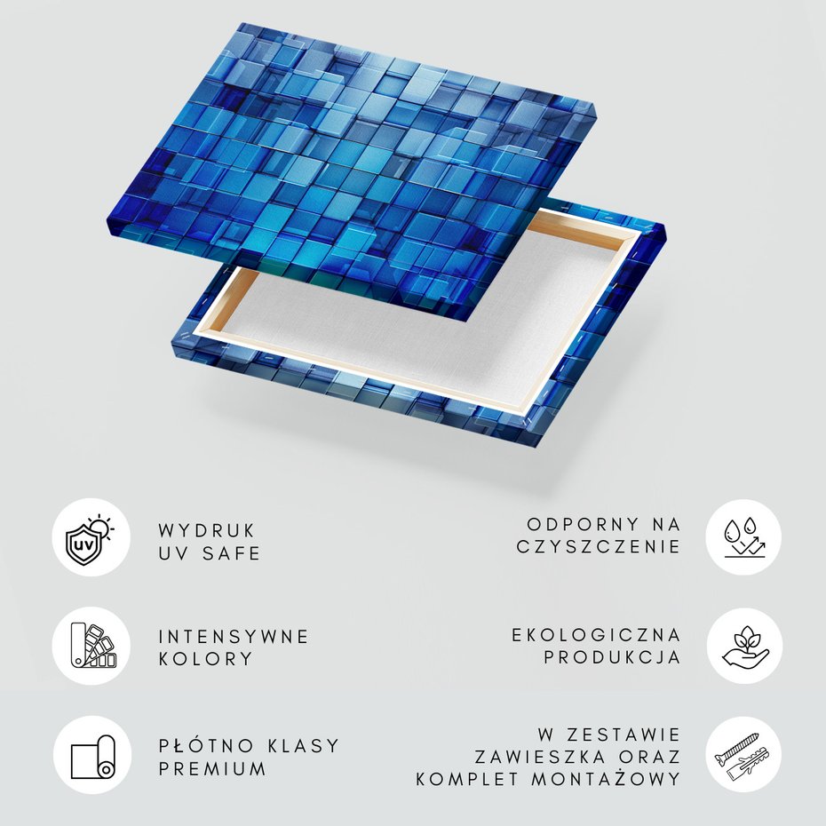 Obraz na płótnie - kostki, sześciany, abstrakcja