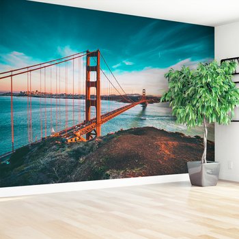 Fototapeta - most, miasto, woda