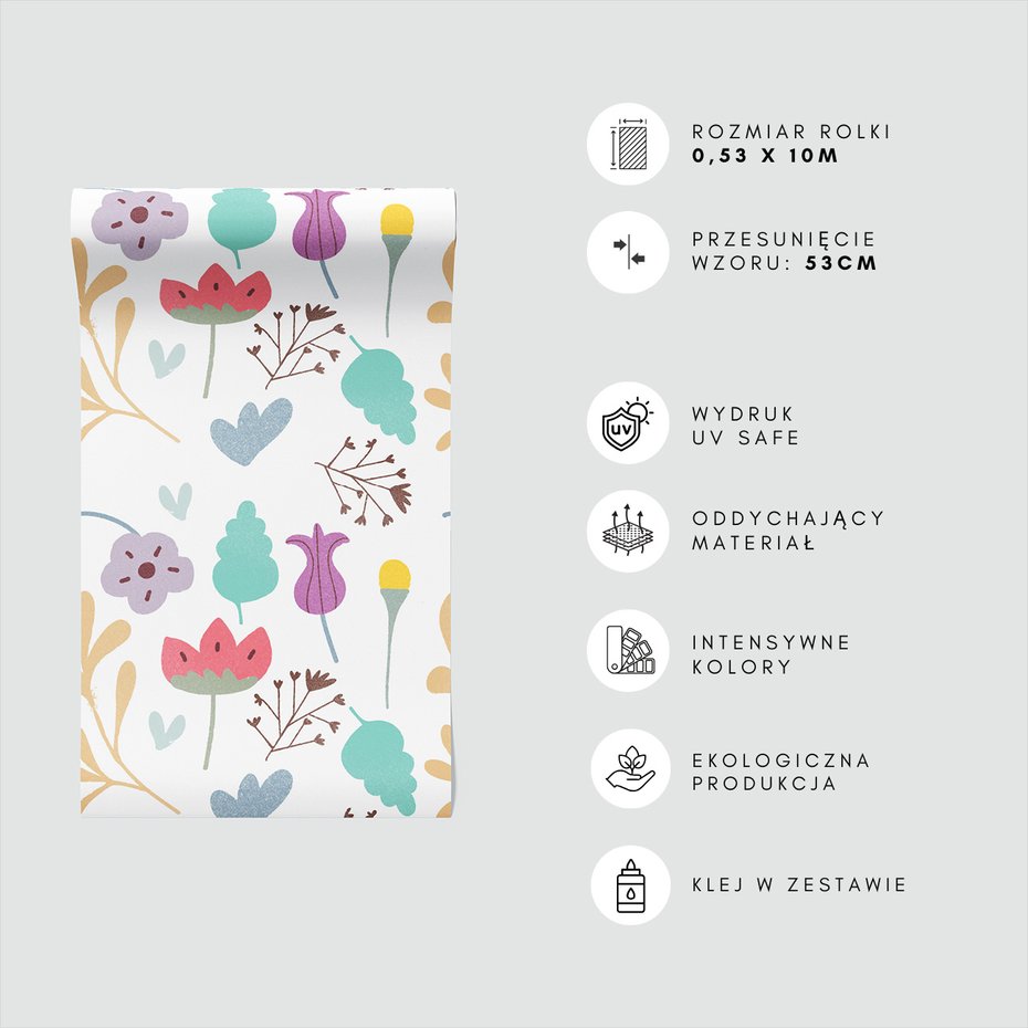 Tapeta - kwiaty, liście, tło