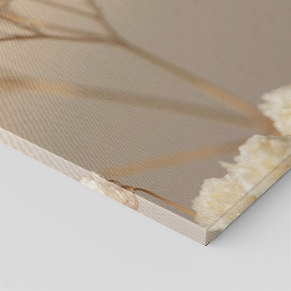 Obraz na płótnie - kwiaty, suszone, delikatne