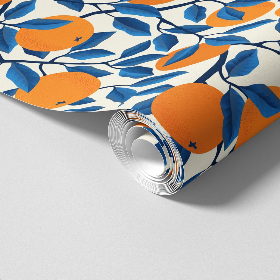 Tapeta - owoce, liście, gałęzie