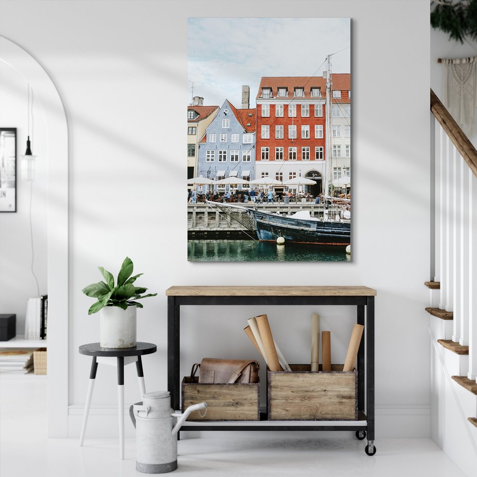 Obraz na płótnie - miasto, budynki, woda
