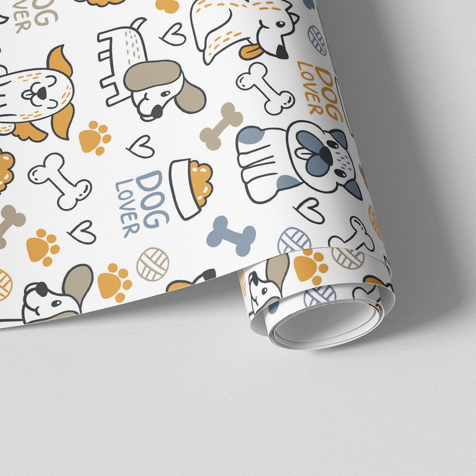 Tapeta - dziecięca, psy, kości,