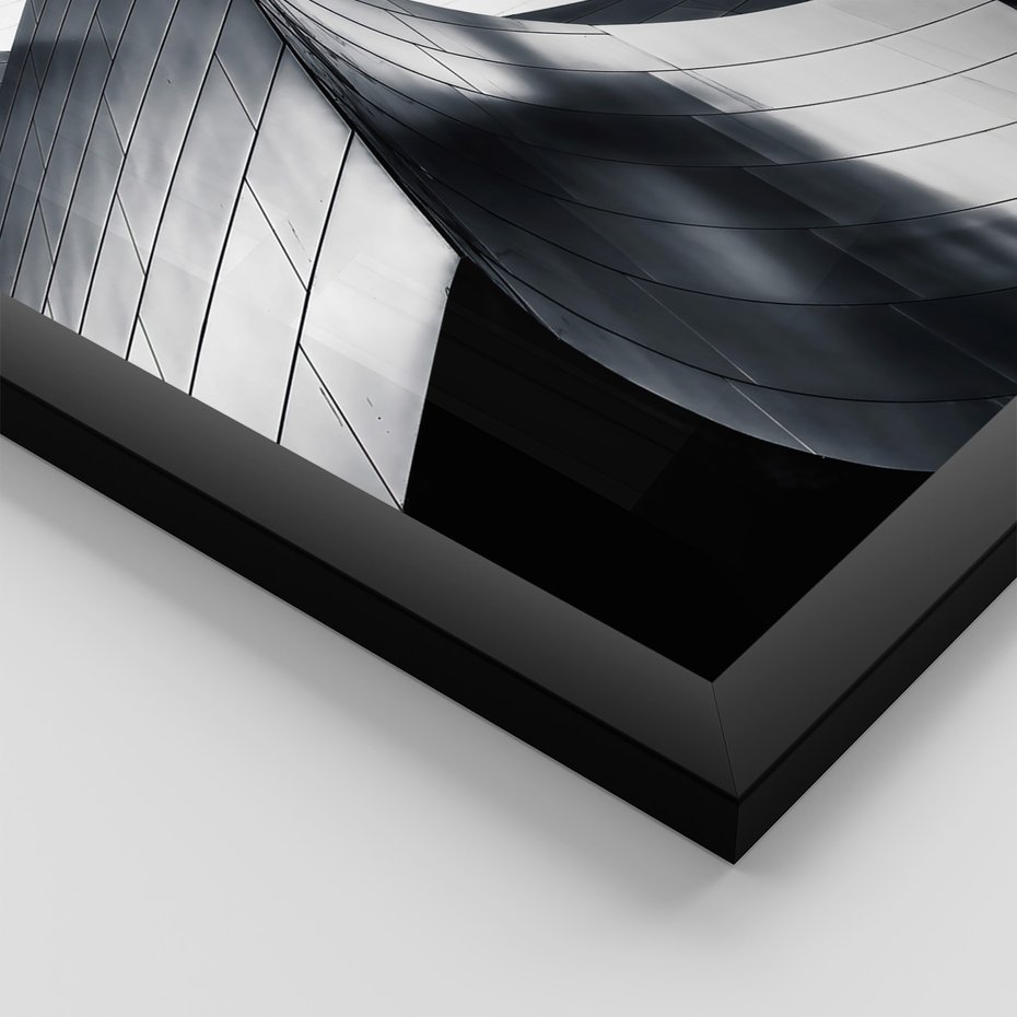 Zestaw obrazy w ramie, plakaty - architektura, budynki, detale - rama czarna