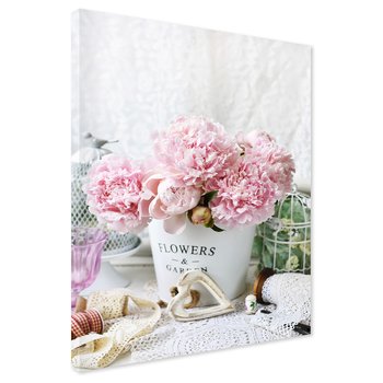 Obraz na płótnie - kwiaty, piwonie, dekoracja