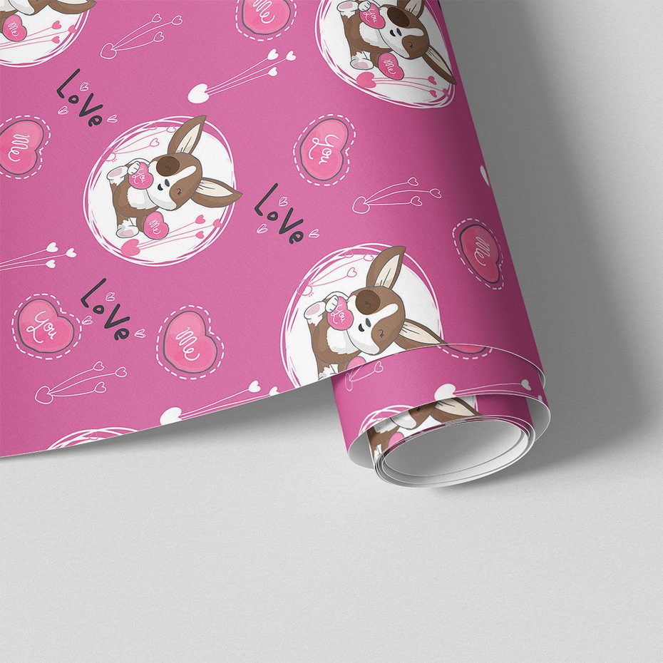 Tapeta - dziecięca, królik, miłość,