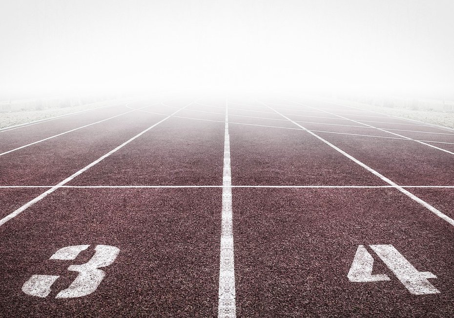 Fototapeta - bieżnia, sport, linia