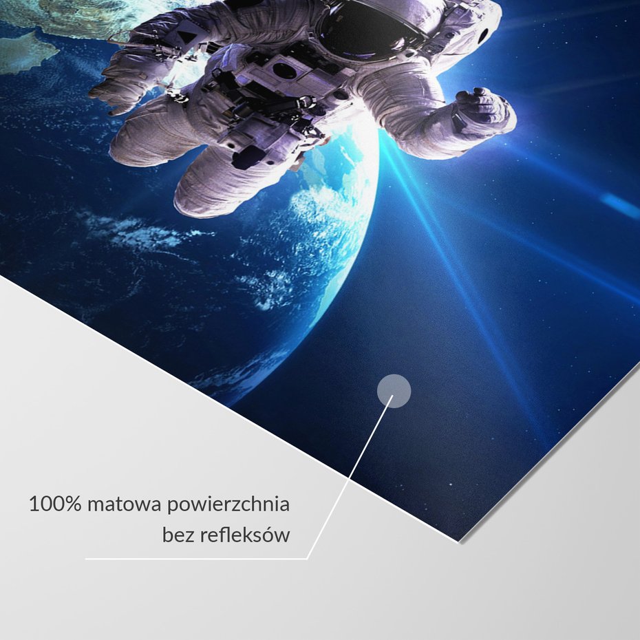 Fototapeta - kosmos, astronauta, ziemia