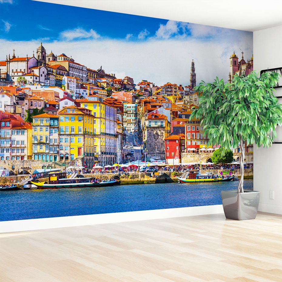 Fototapeta - porto, miasto, rzeka