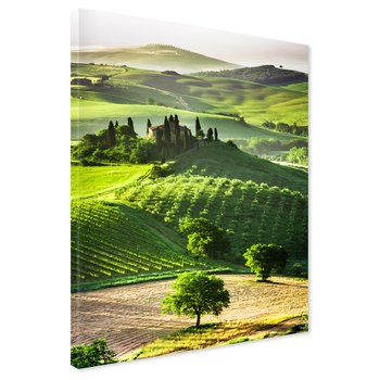 Obraz na płótnie - Toscana, wzgórza, krajobraz