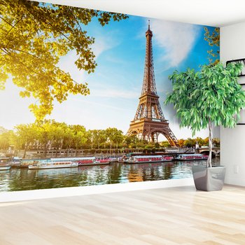 Fototapeta - Paryż, Wieża Eiffla, rzeka