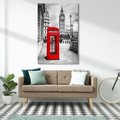 Obraz na płótnie - Londyn, budka telefoniczna, Big Ben