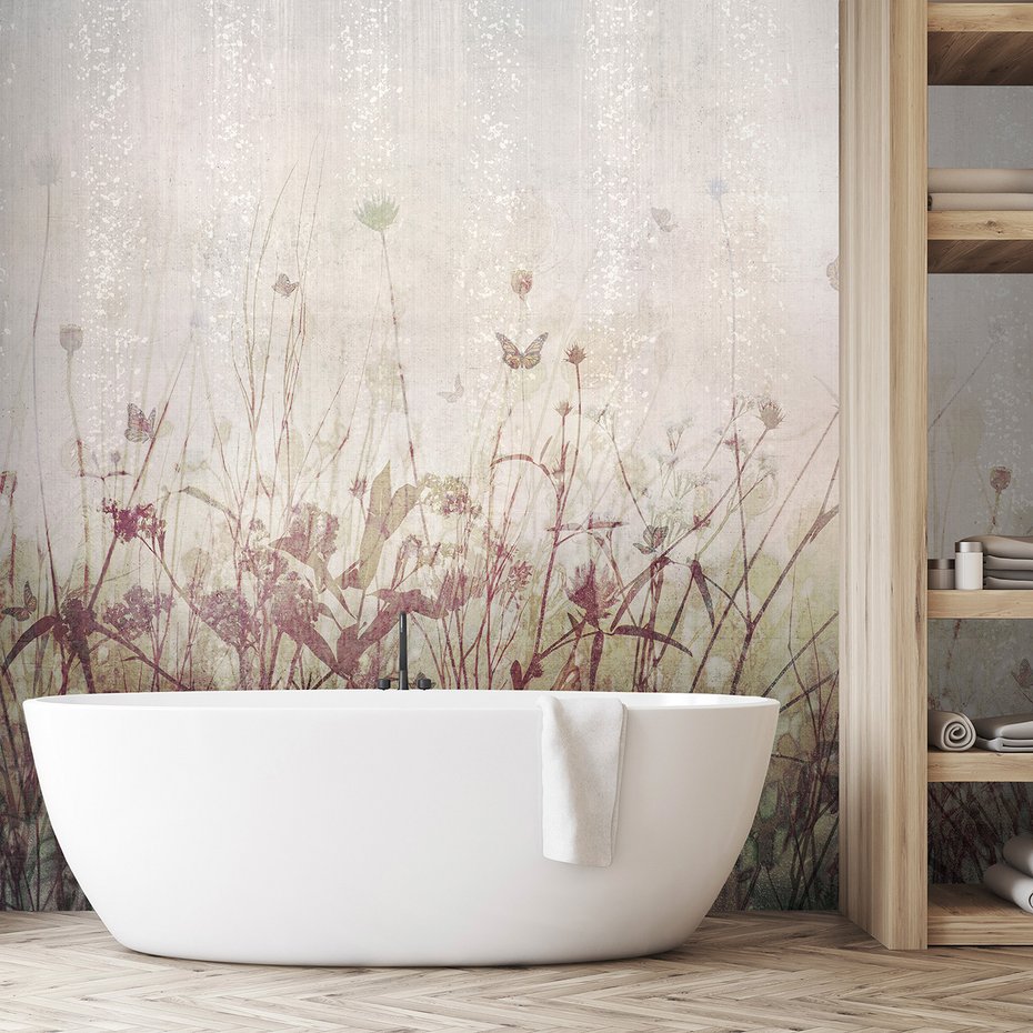 Fototapeta - loft, łąka, trawy