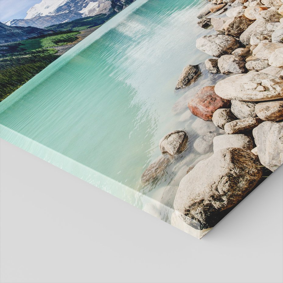 Obraz na płótnie - góry, jezioro, krajobraz