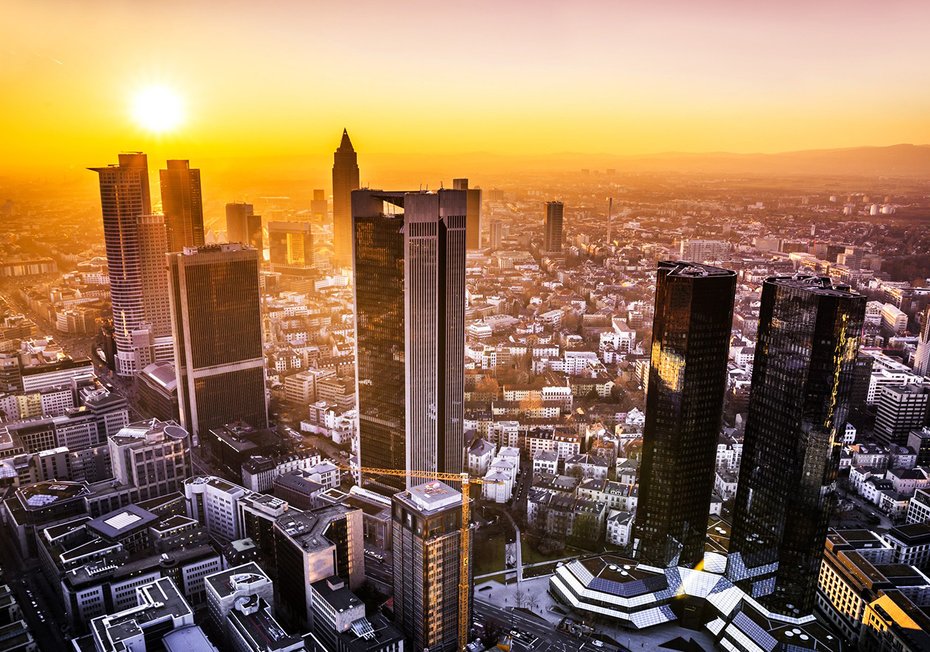 Fototapeta - Frankfurt, panorama, miasto