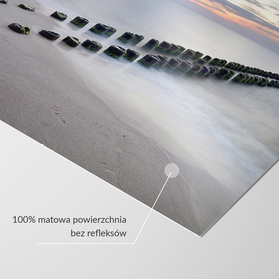 Fototapeta - plaża, morze, drewno