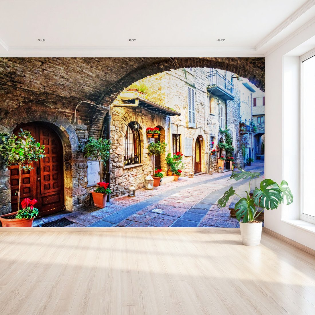 Fototapeta - uliczka, miasto, architektura