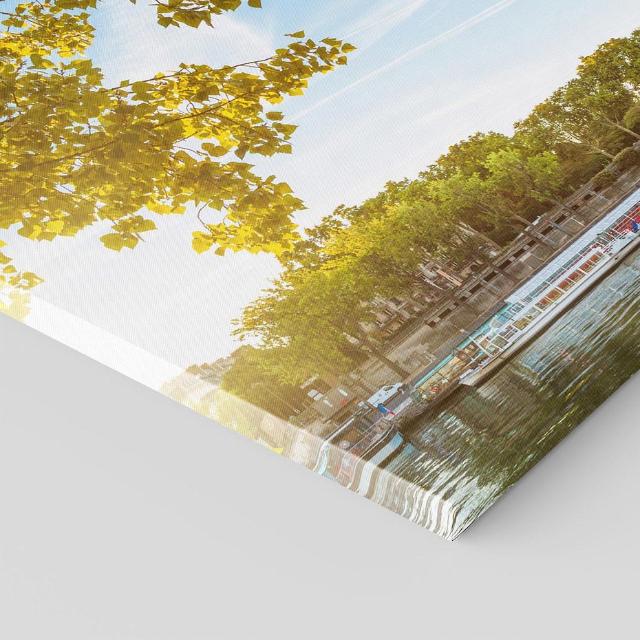 Obraz na płótnie - Wieża Eiffla, Paryż, rzeka