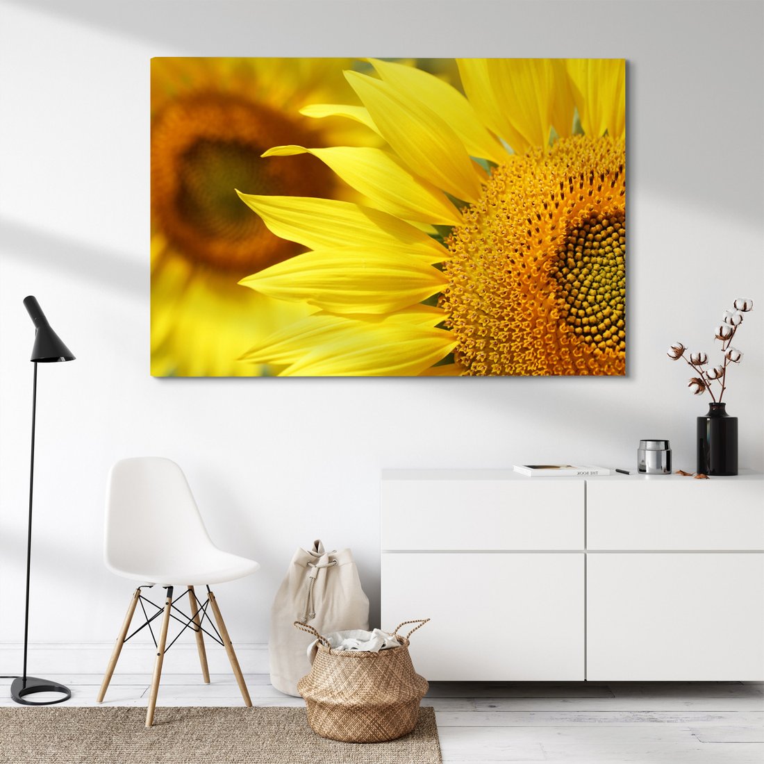 Obraz na płótnie - słonecznik, kwiat, żółty