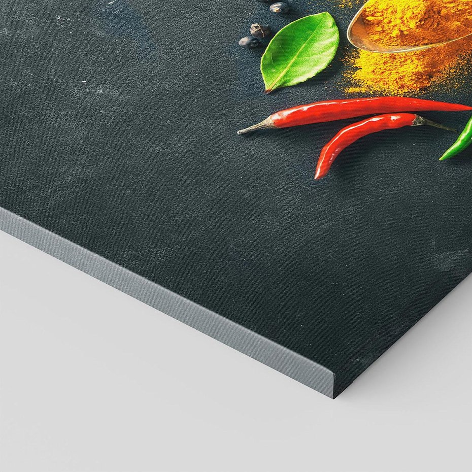 Obraz na płótnie - przyprawy, łyżki, jedzenie