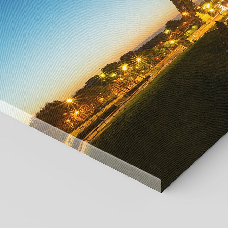 Obraz na płótnie - wieża Eiffla, Paryż, noc