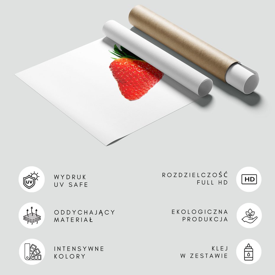 Fototapeta - truskawka, owoc, czerwony