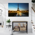 Obraz na płótnie - wieża Eiffla, Paryż, noc
