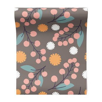 Tapeta - owoce, liście, kwiaty