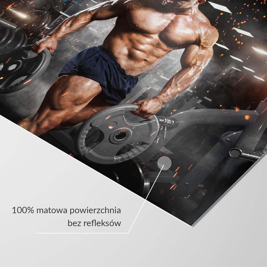 Fototapeta - kulturysta, siłownia, trening