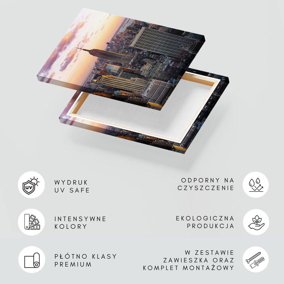 Obraz na płótnie - miasto, budynki, drapacze chmur